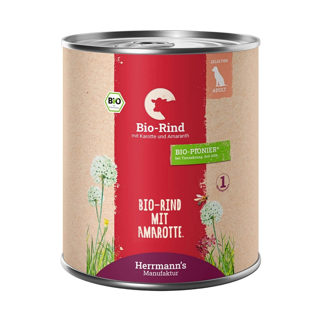 Herrmanns Selection Adult Bio Rind mit Karotten und Amaranth
