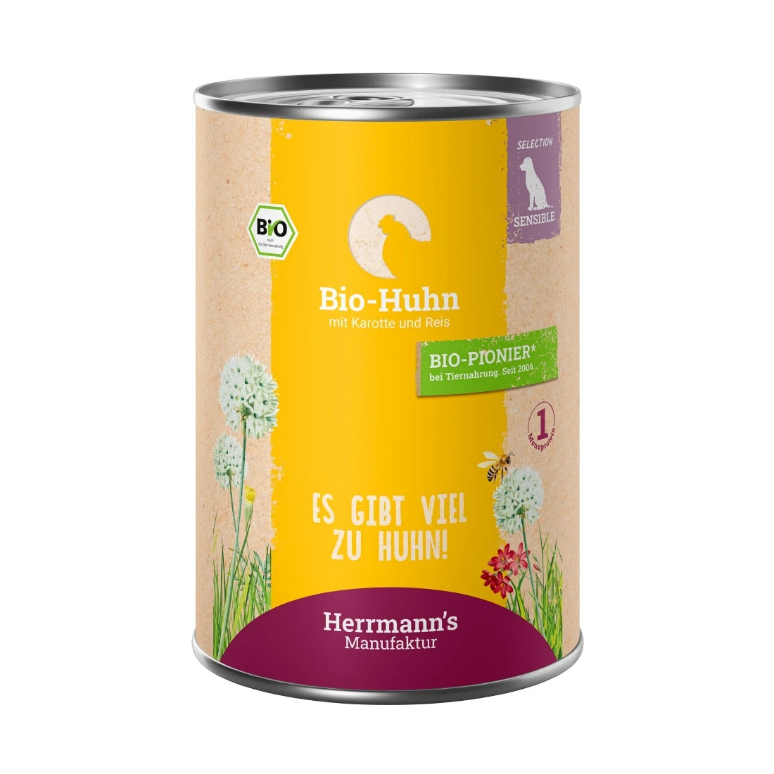 Herrmanns Selection Sensibel Bio Huhn mit Karotte und Reis