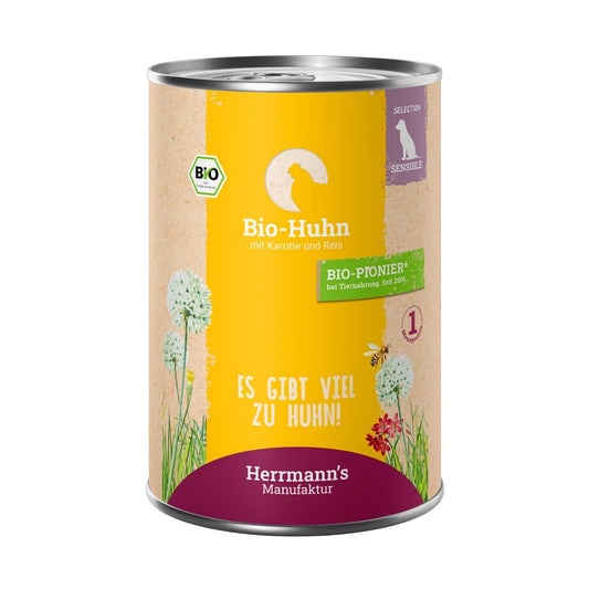 Herrmanns Selection Sensibel Bio Huhn mit Karotte und Reis