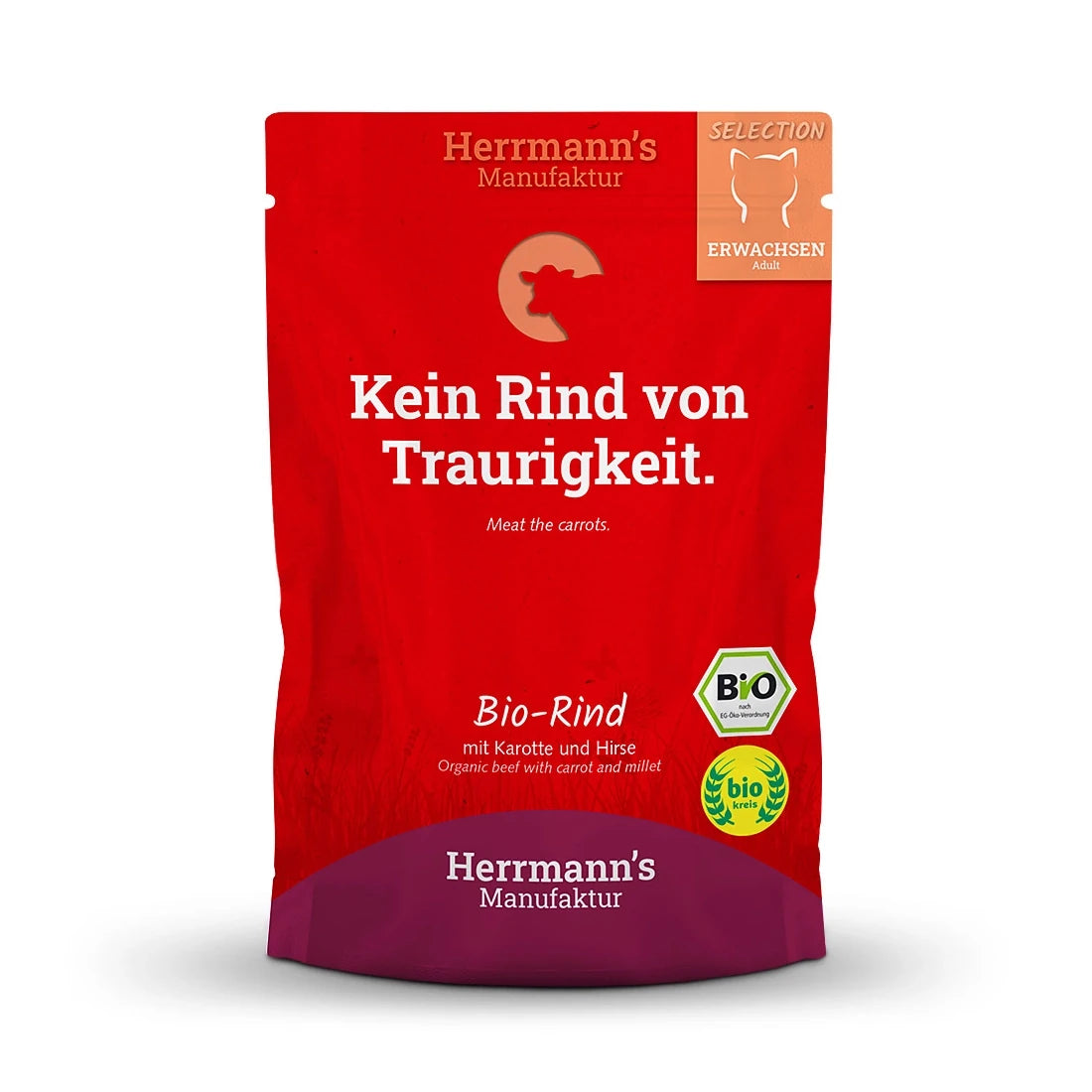 Herrmanns Selection Bio Rind mit Karotte und Hirse