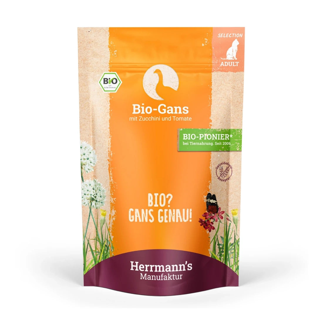 Herrmanns Selection Bio Gans mit Zucchini und Tomaten 100g
