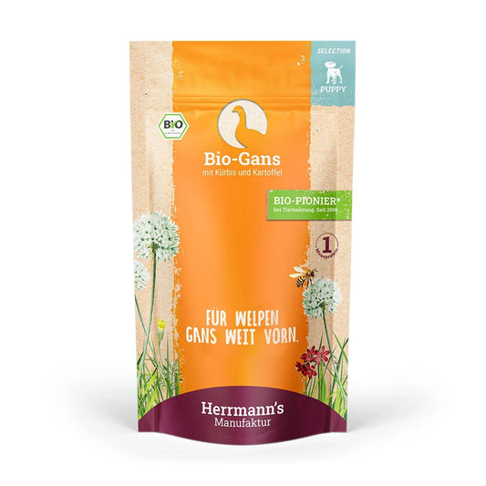 Herrmanns Selection Puppy Biogans mit Kürbis und Kartoffel