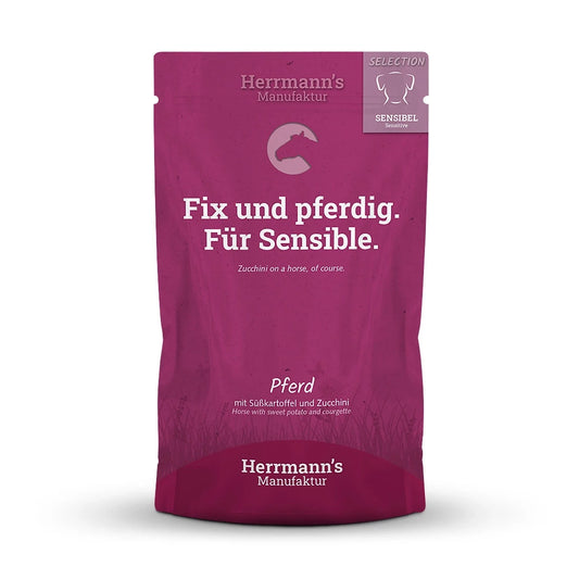 Herrmanns Selection Sensibel Pferd mit Süßkartoffel und Zucchini