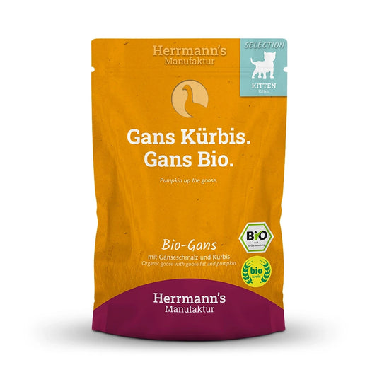 Herrmanns Selection Kitten Bio Gans mit Kürbis