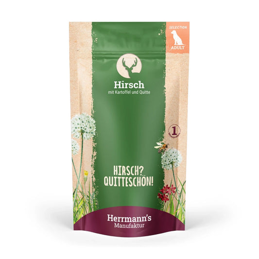 Herrmanns Selection Adult Hirsch mit Kartoffel und Quitte