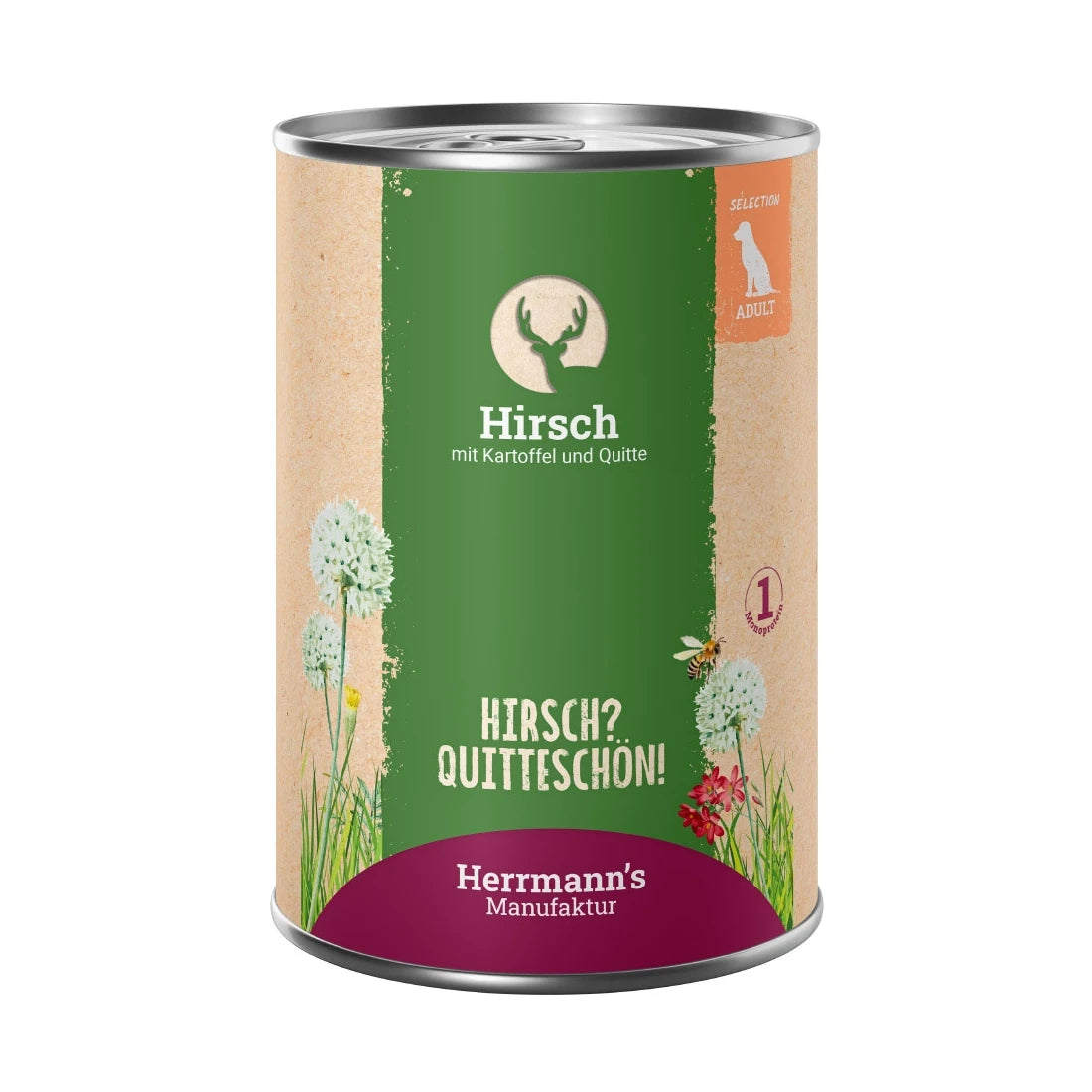 Herrmanns Selection Adult Hirsch mit Kartoffel und Quitte