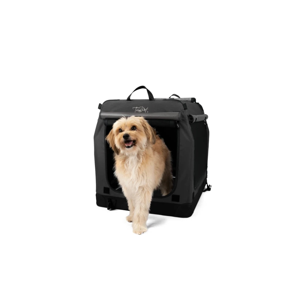 TrendPet TPX50-Pro faltbare Hundebox Grau 50x35x35 cm