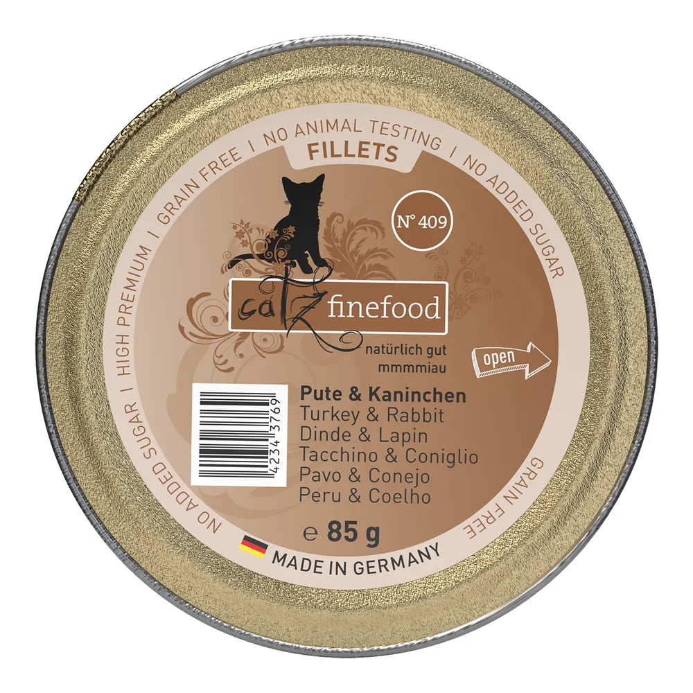 Catz finefood Fillets N°409 Pute & Kaninchen 85g