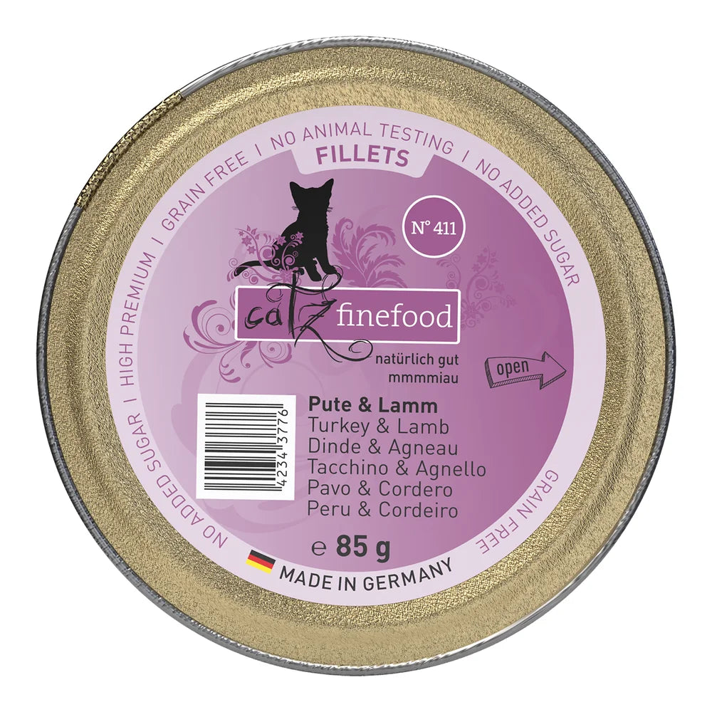 Catz finefood Fillets N°411 Pute & Lamm 85g