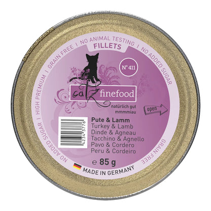 Catz finefood Fillets N°411 Pute & Lamm 85g