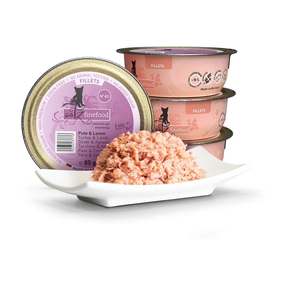 Catz finefood Fillets N°411 Pute & Lamm 85g