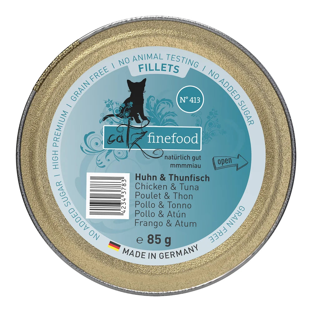 Catz finefood Fillets N°413 Huhn & Thunfisch 85g