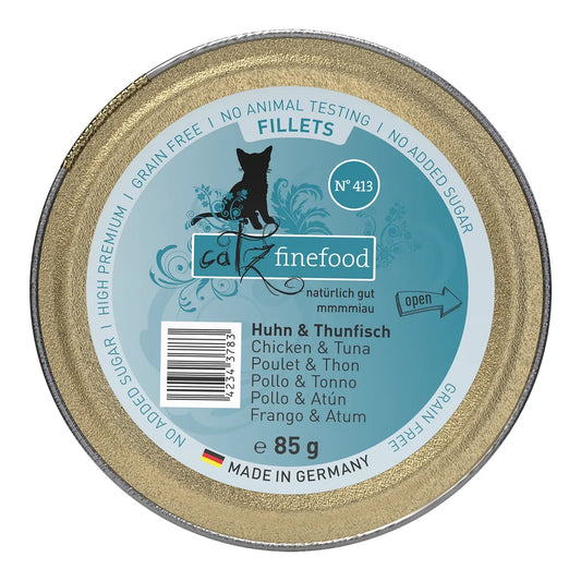 Catz finefood Fillets N°413 Huhn & Thunfisch 85g
