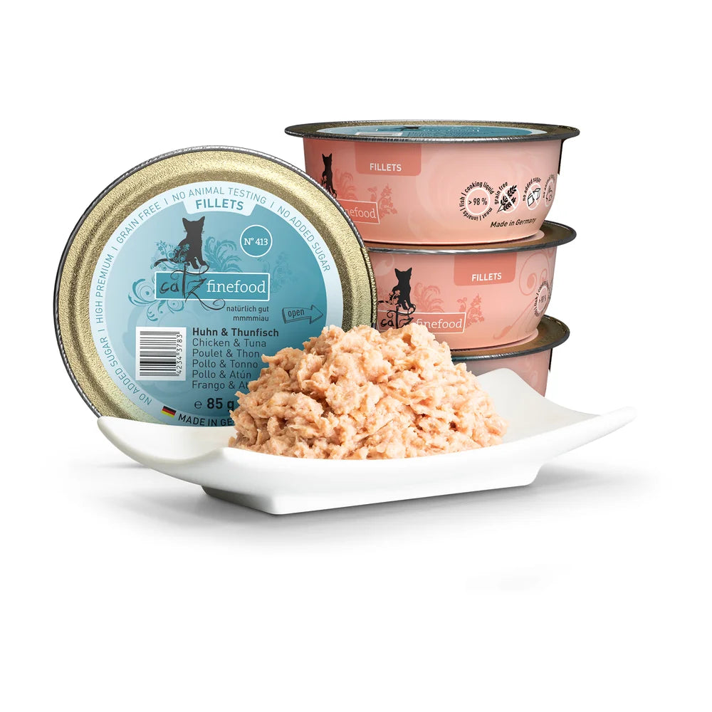 Catz finefood Fillets N°413 Huhn & Thunfisch 85g
