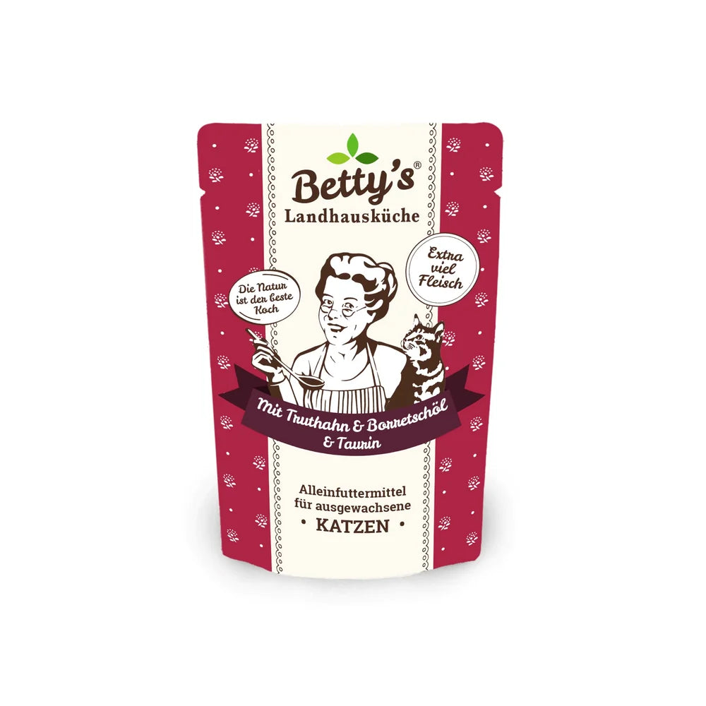 Betty's Landhausküche Frischebeutel mit Truthahn & Borretschöl 100g