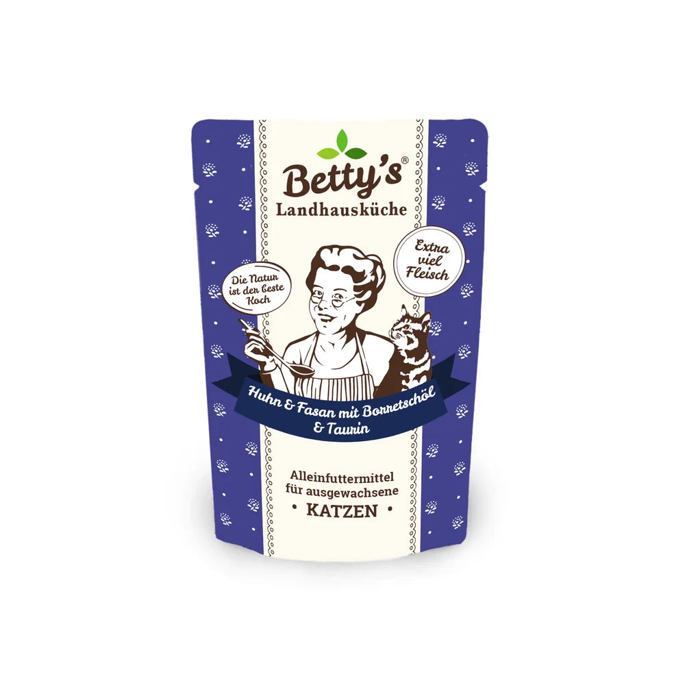 Betty's Landhausküche Frischebeutel Huhn & Fasan mit Borretschöl