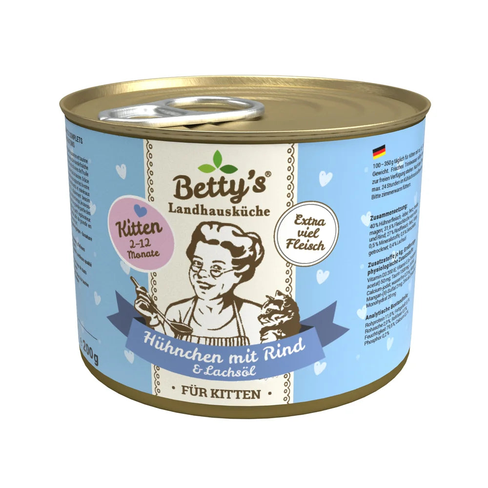 Betty's Landhausküche Kitten Huhn & Rind