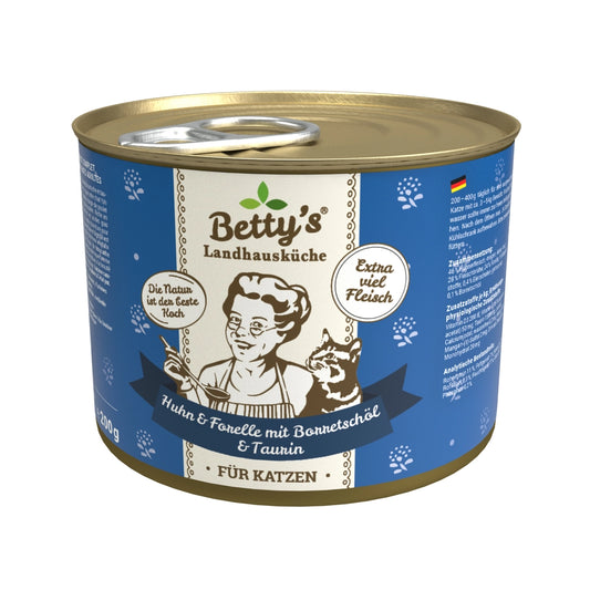 Betty's Landhausküche Huhn & Forelle mit Borretschöl