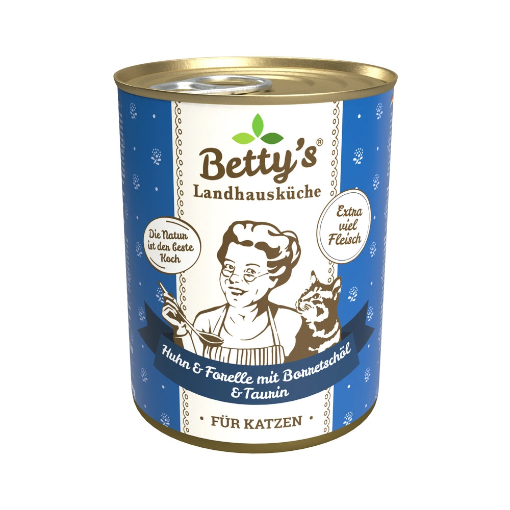 Betty's Landhausküche Huhn & Forelle mit Borretschöl