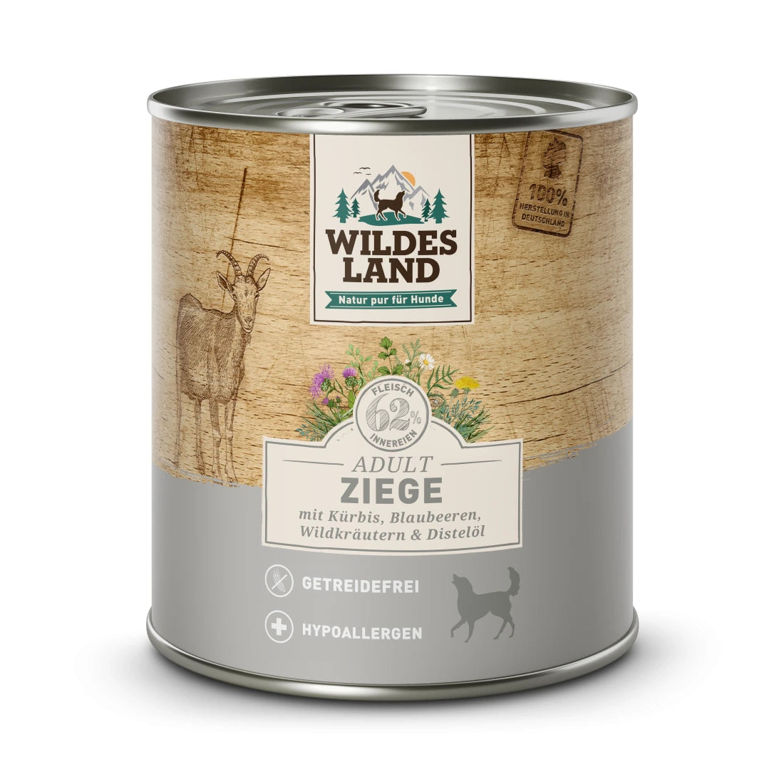 Wildes Land Ziege mit Kürbis & Blaubeeren