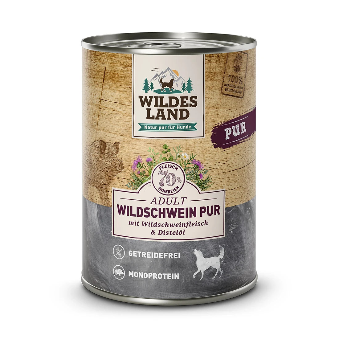 Wildes Land Wildschwein PUR mit Distelöl