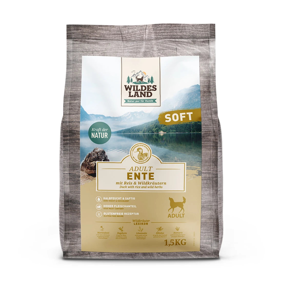 Wildes Land Ente mit Reis Soft