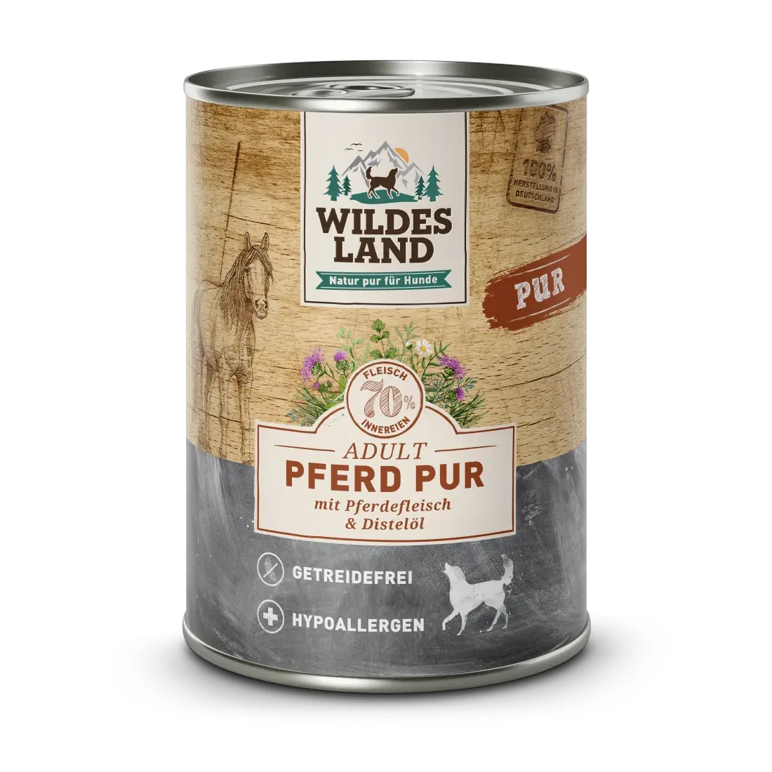 Wildes Land Pferd PUR mit Distelöl