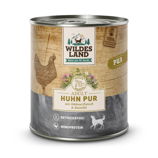 Wildes Land Huhn PUR mit Distelöl