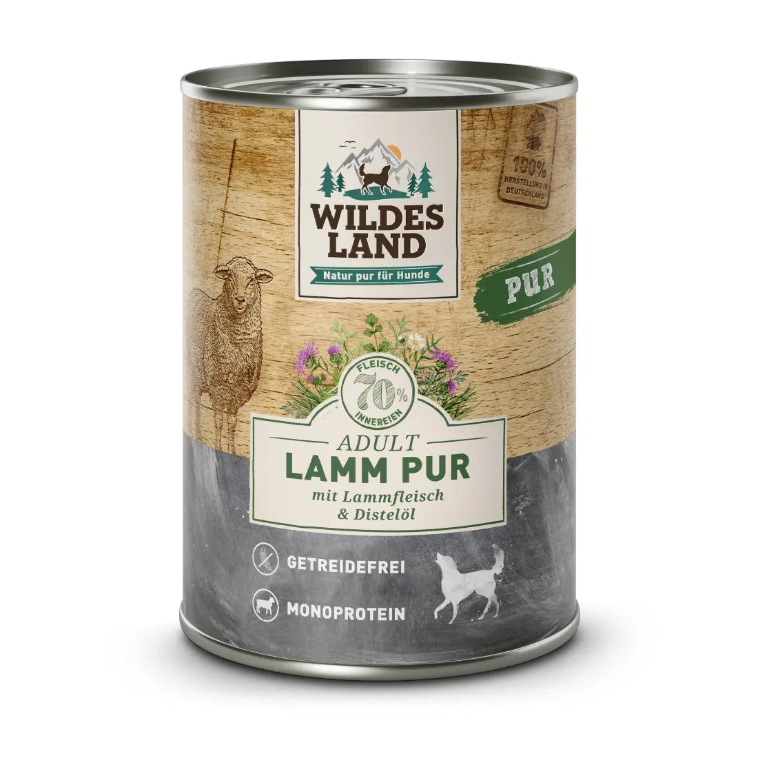 Wildes Land Lamm PUR mit Distelöl