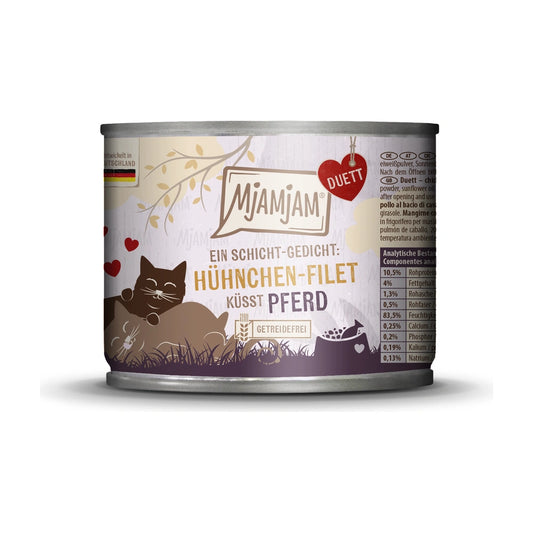 MjAMjAM Duett - Hühnchen-Filet küsst Pferd