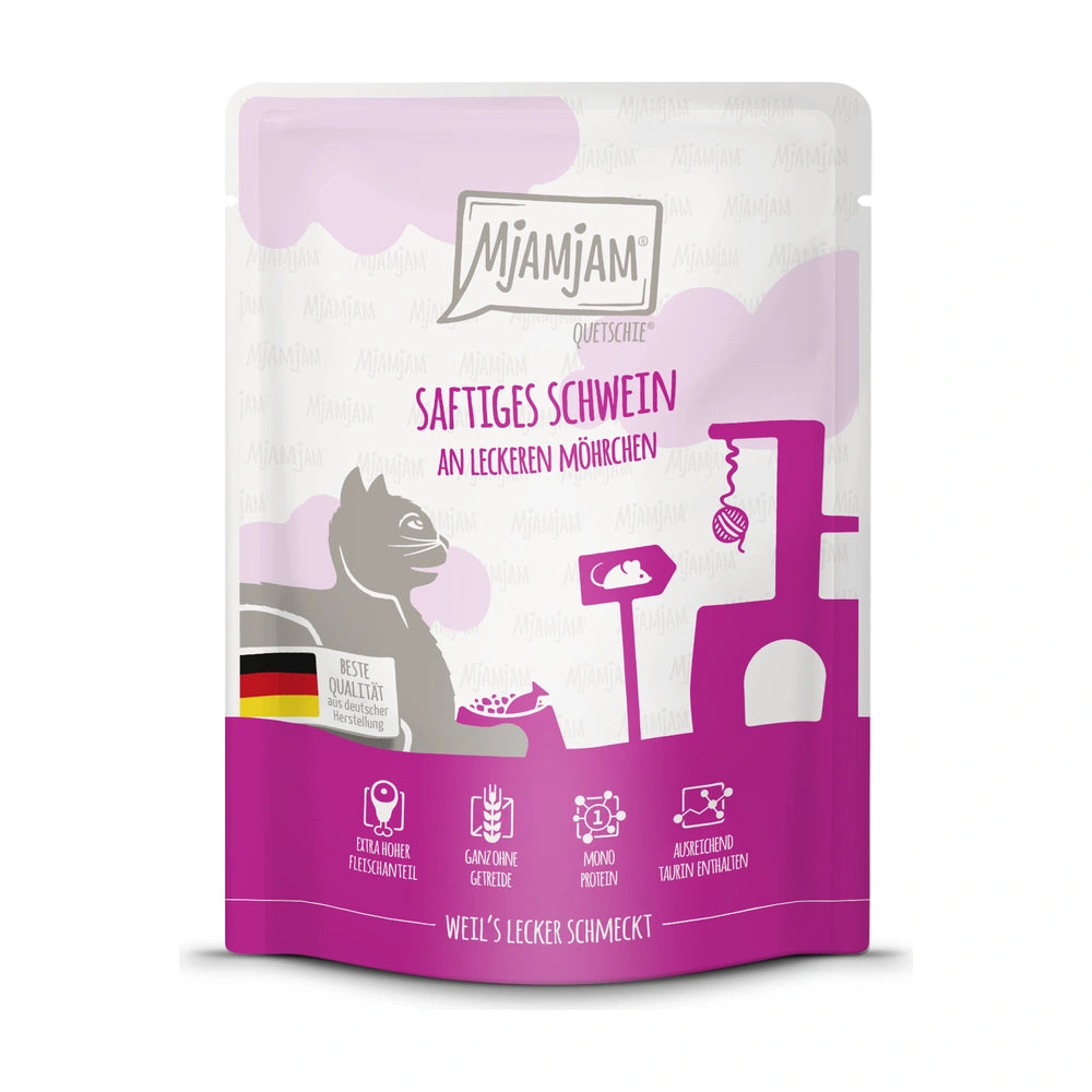 MjAMjAM Quetschie - saftiges Schwein an leckeren Möhrchen 300g