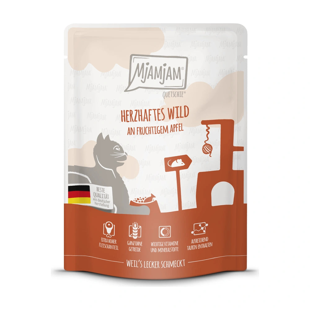 MjAMjAM Quetschie - herzhaftes Wild an fruchtigem Apfel