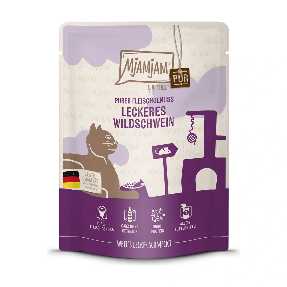 MjAMjAM Quetschie - purer Fleischgenuss - leckeres Wildschwein pur