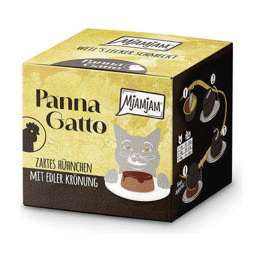 MjAMjAM Panna Gatto - zartes Hühnchen mit edler Krönung 2 x 80g