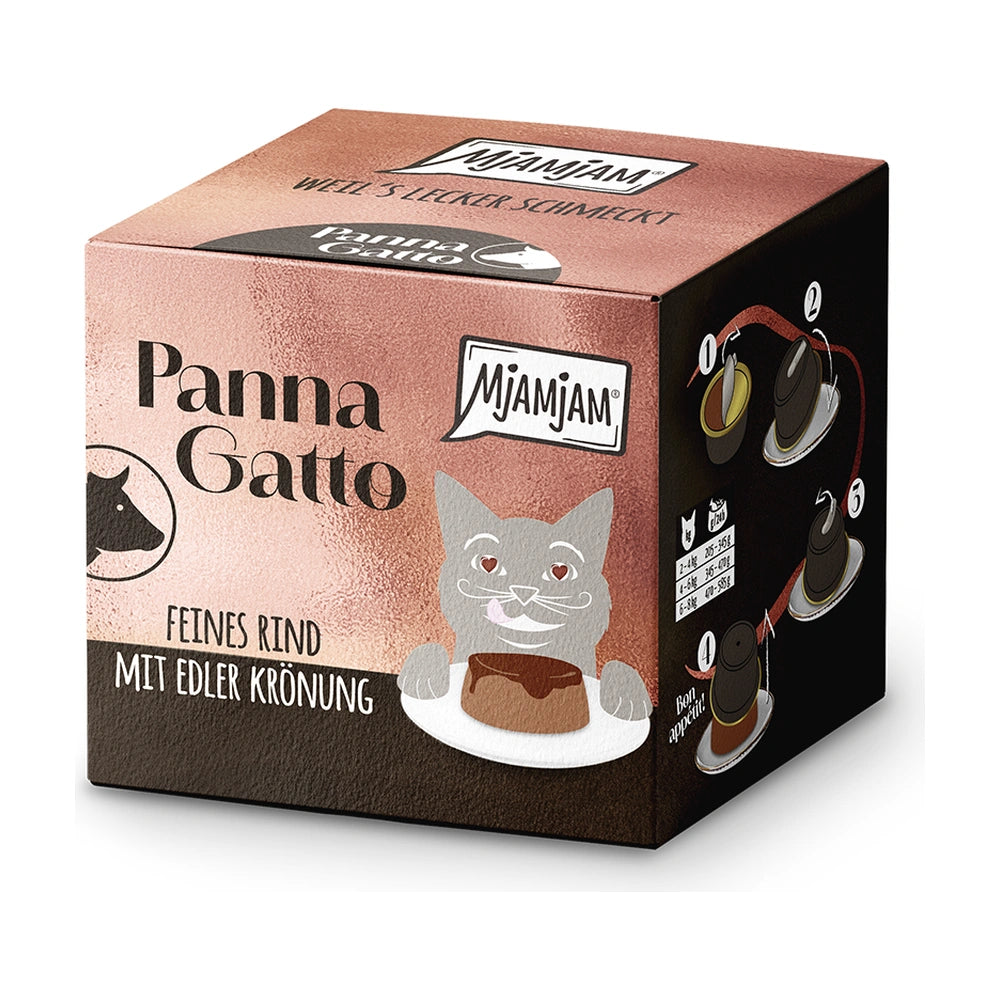 MjAMjAM Panna Gatto - feines Rind mit edler Krönung 2 x 80g