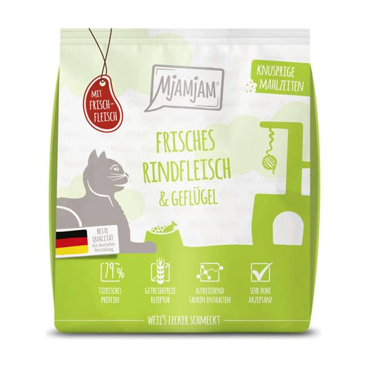 MjAMjAM Knusprige Mahlzeiten - Frisches Rindfleisch & Geflügel