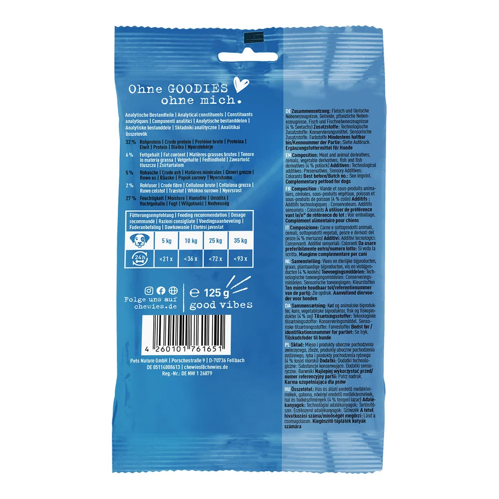 Chewies Goodies Mini Seelachs 125g
