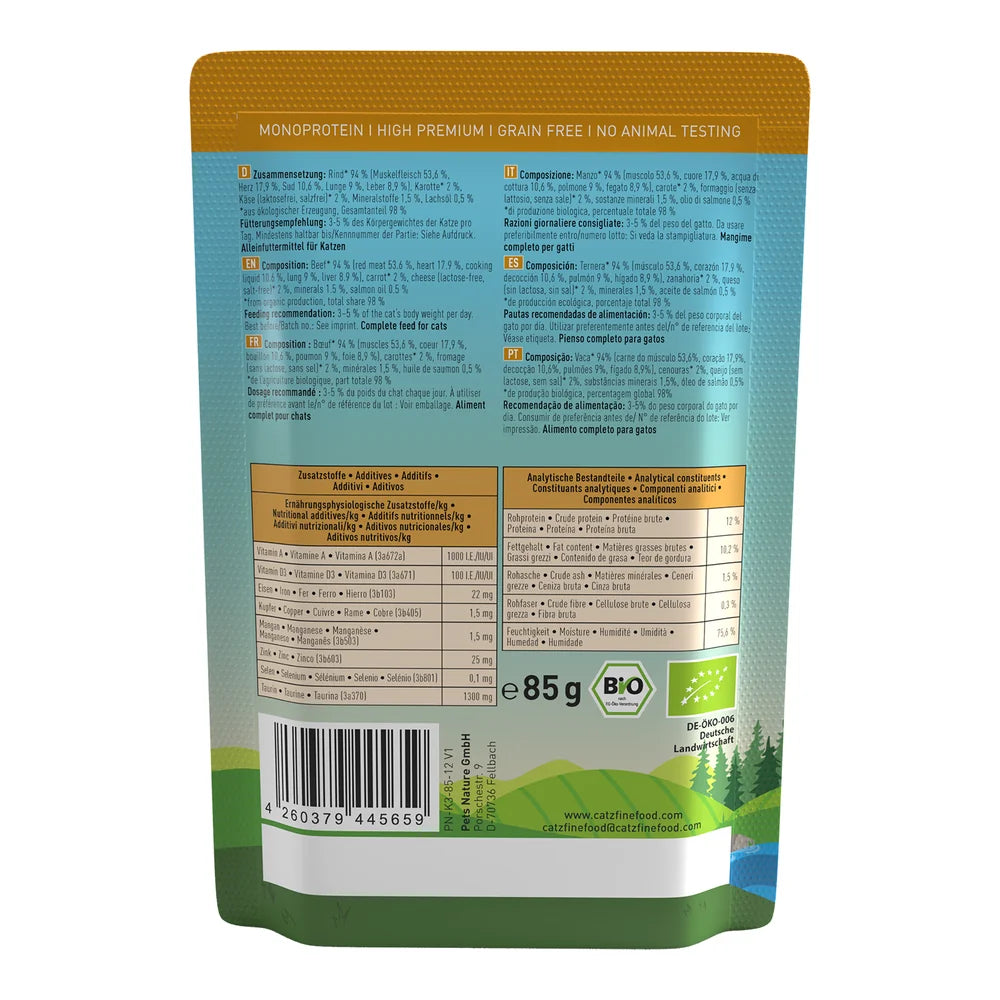 Catz finefood Bio No.507 Rind 85g