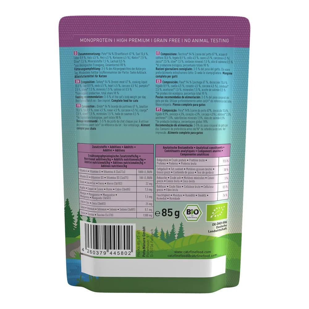 Catz finefood Bio No.511 Pute 85g