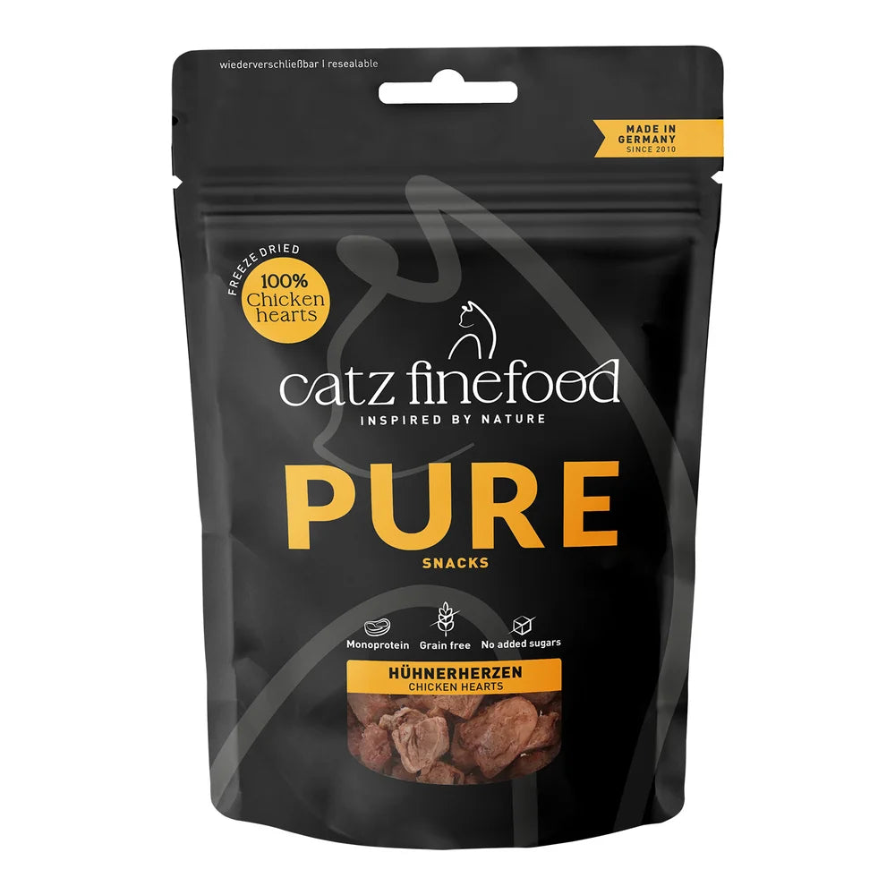 Catz finefood PURE SNACKS HÜHNERHERZEN 35g