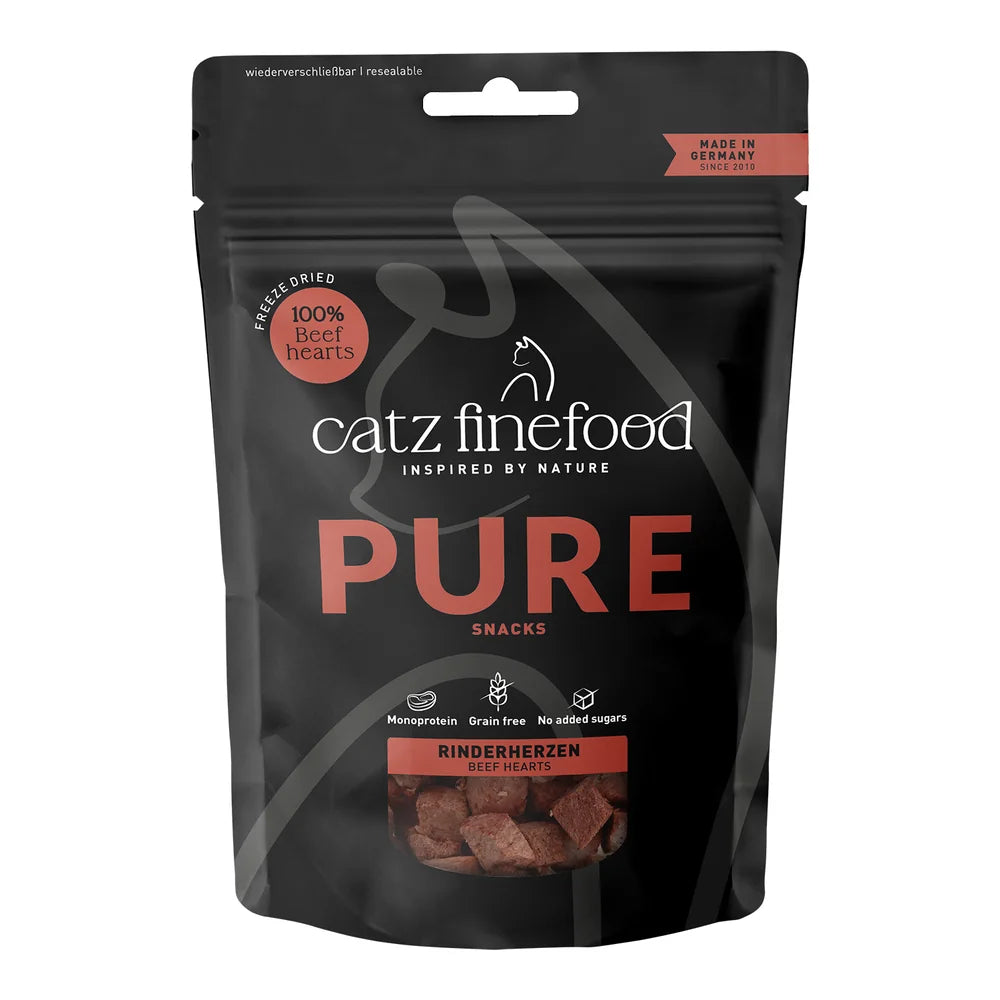 Catz finefood PURE SNACKS RINDERHERZEN 35g