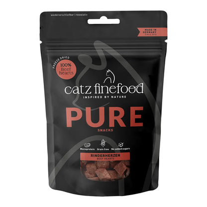 Catz finefood PURE SNACKS RINDERHERZEN 35g