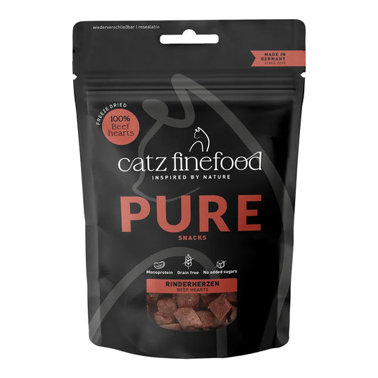Catz finefood PURE SNACKS RINDERHERZEN 35g