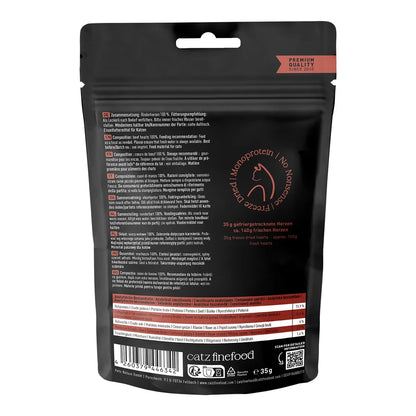 Catz finefood PURE SNACKS RINDERHERZEN 35g