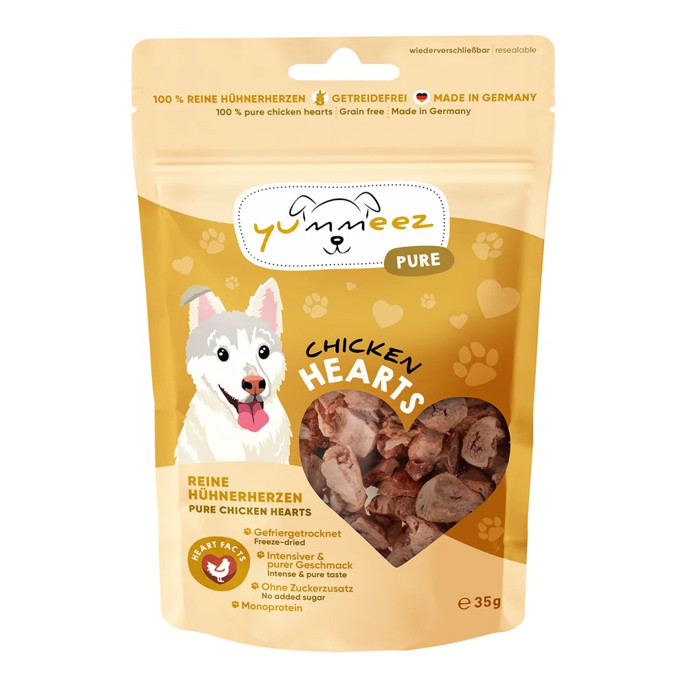 yummeez pure Hühnerherzen 35g