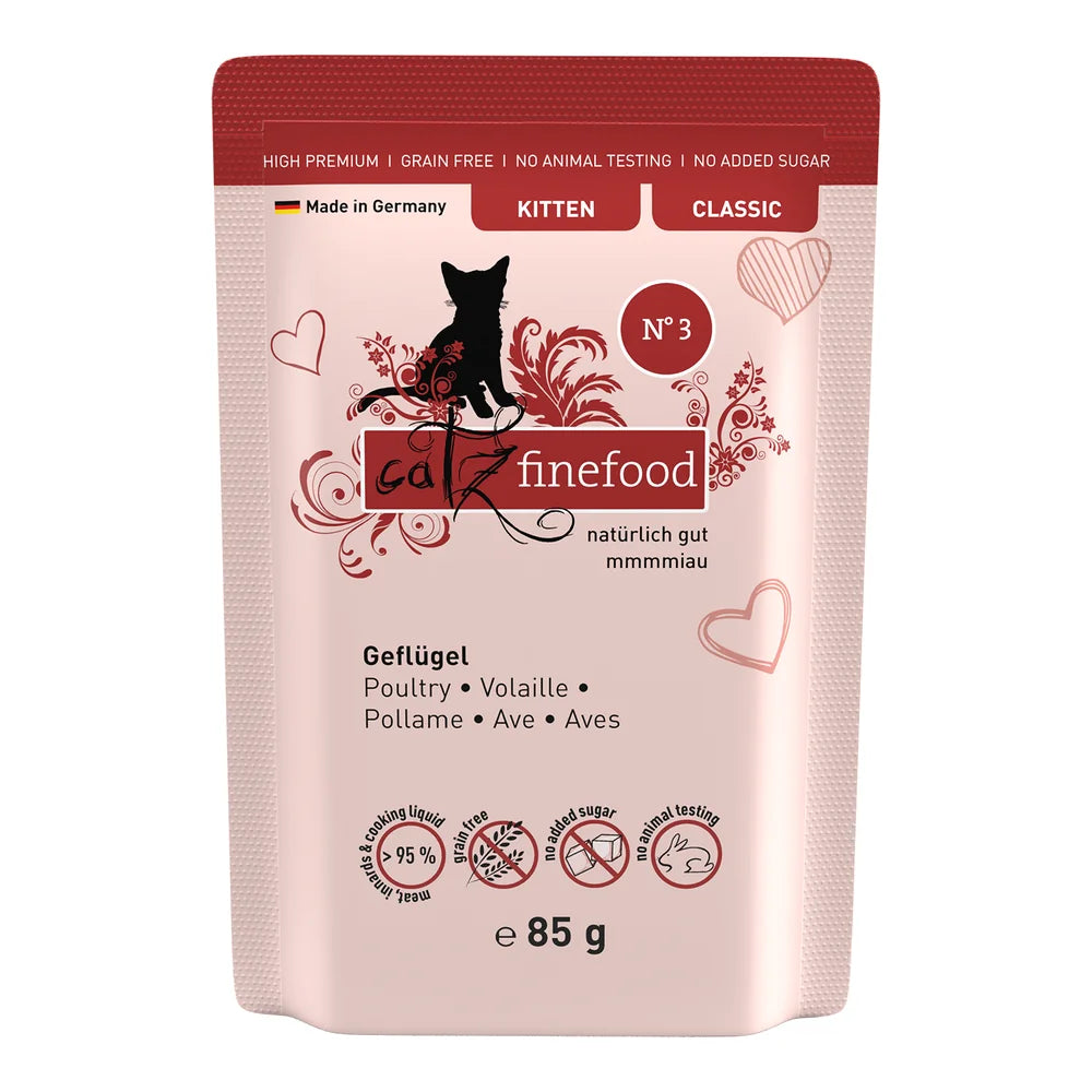 Catz finefood KITTEN Geflügel 85g
