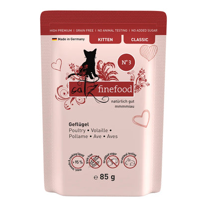 Catz finefood KITTEN Geflügel 85g