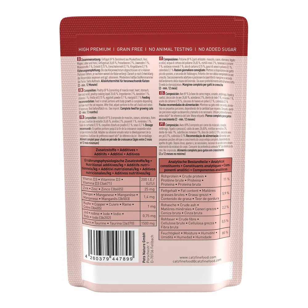 Catz finefood KITTEN Geflügel 85g