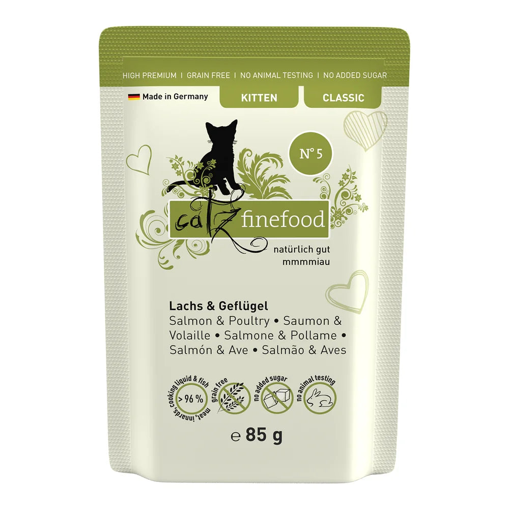 Catz finefood Kitten No.05 Lachs & Geflügel