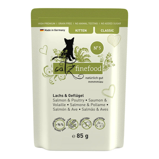 Catz finefood Kitten No.05 Lachs & Geflügel